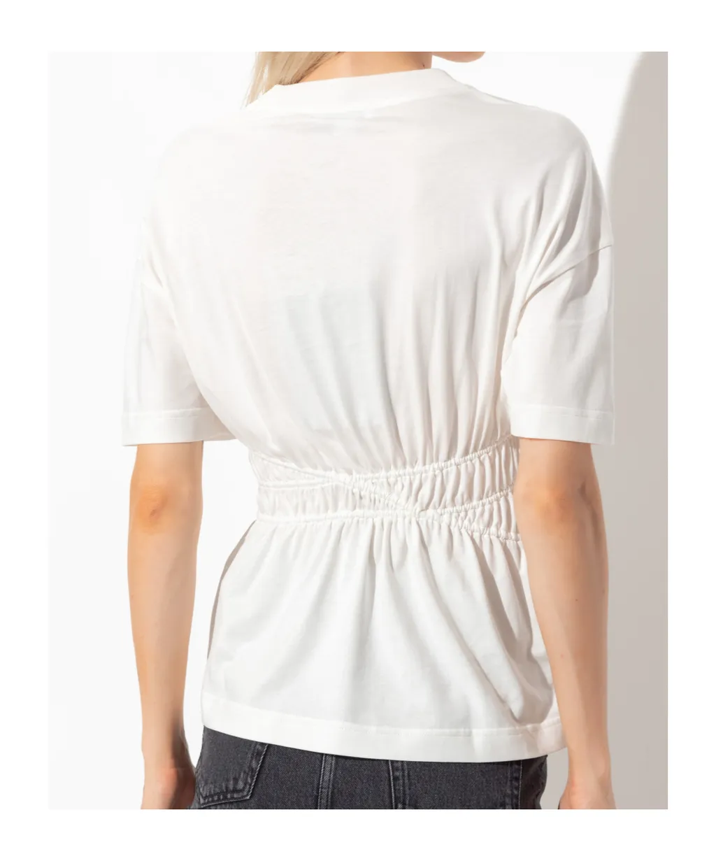 Gathered Crewneck T-Shirt