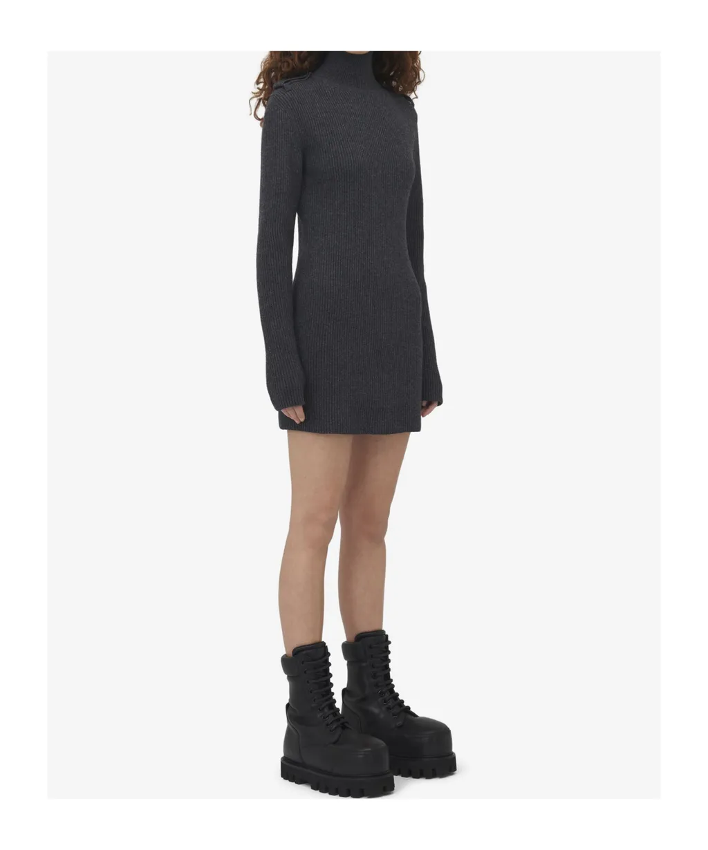 Ribbed Knit Mini Dress