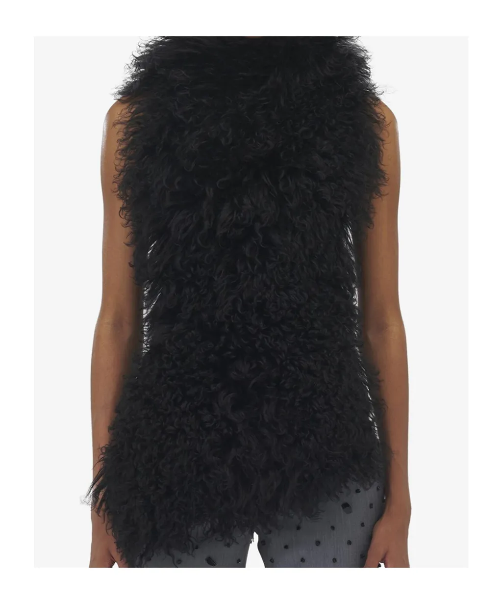 Shearling Sleeveless Top