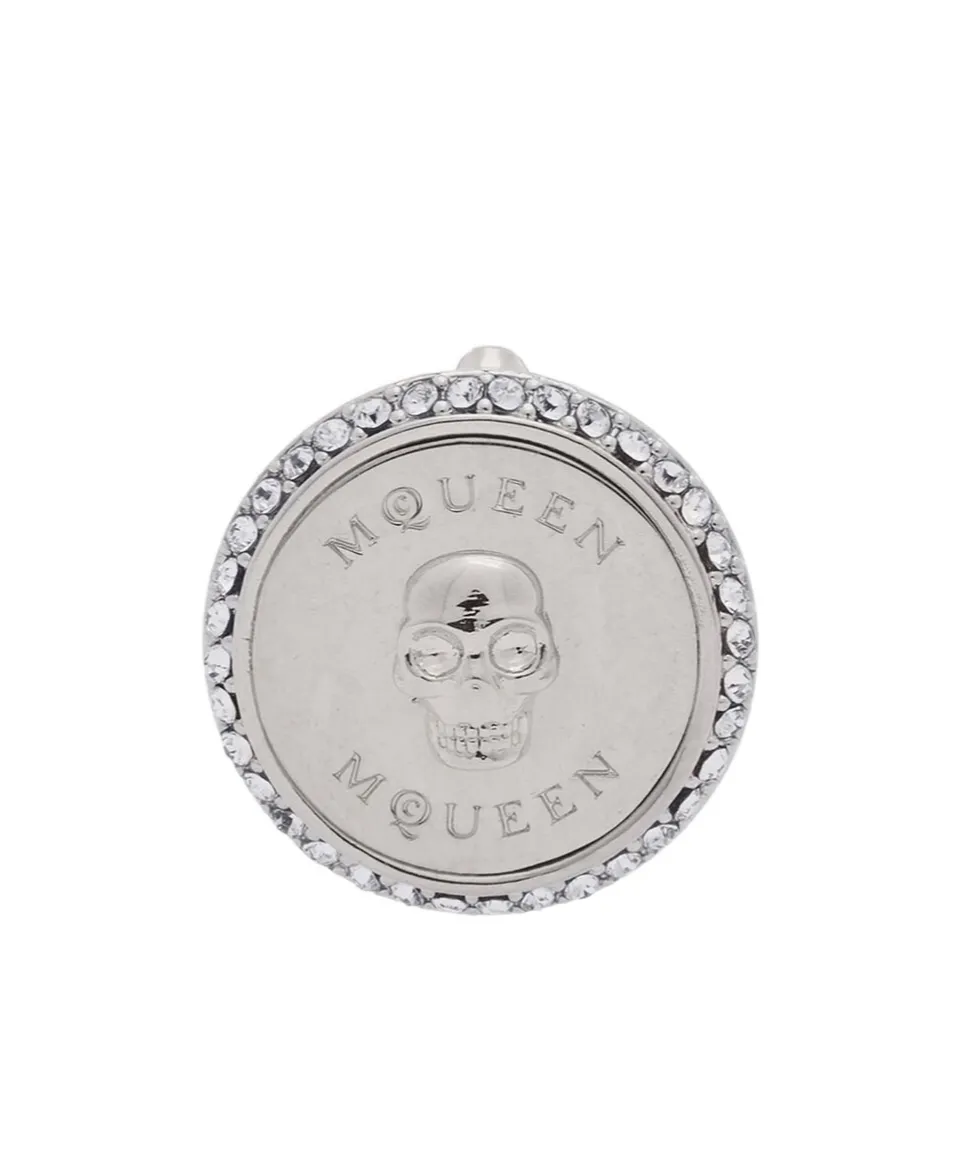 Sovereign Skull Embellished Single Earring