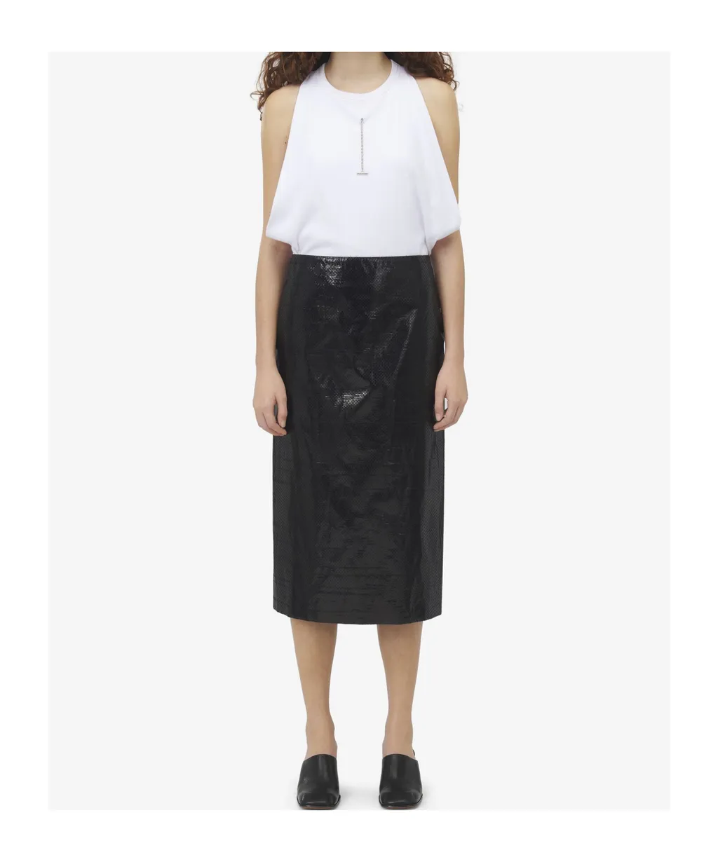 Tarpaulin Pencil Skirt