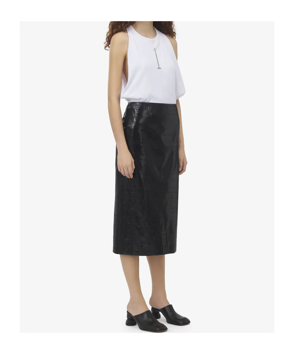 Tarpaulin Pencil Skirt