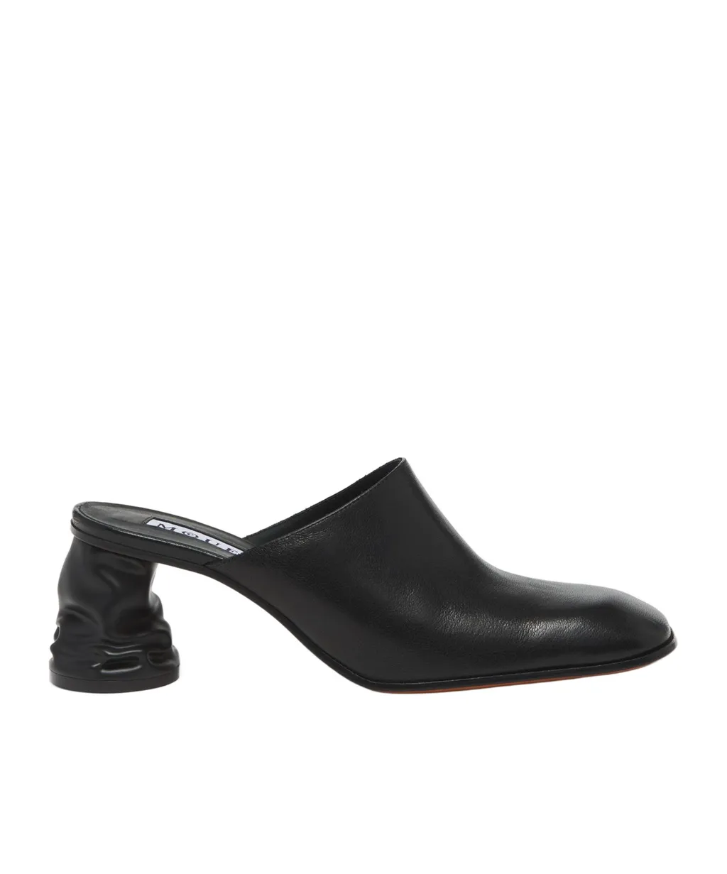 Crush Heeled Slip-On Mules