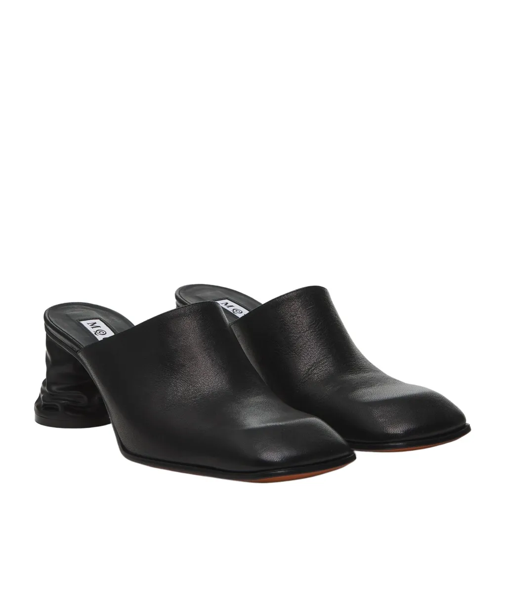 Crush Heeled Slip-On Mules