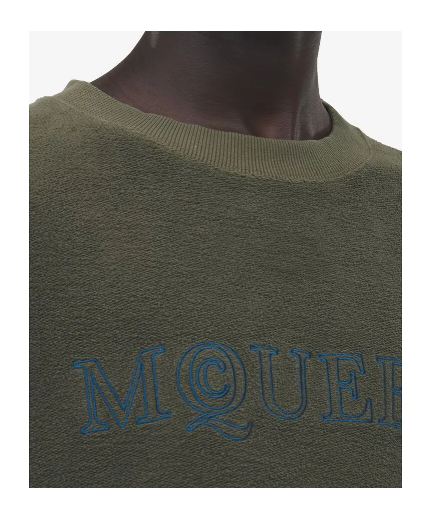 Logo Embroidered Crewneck Sweatshirt