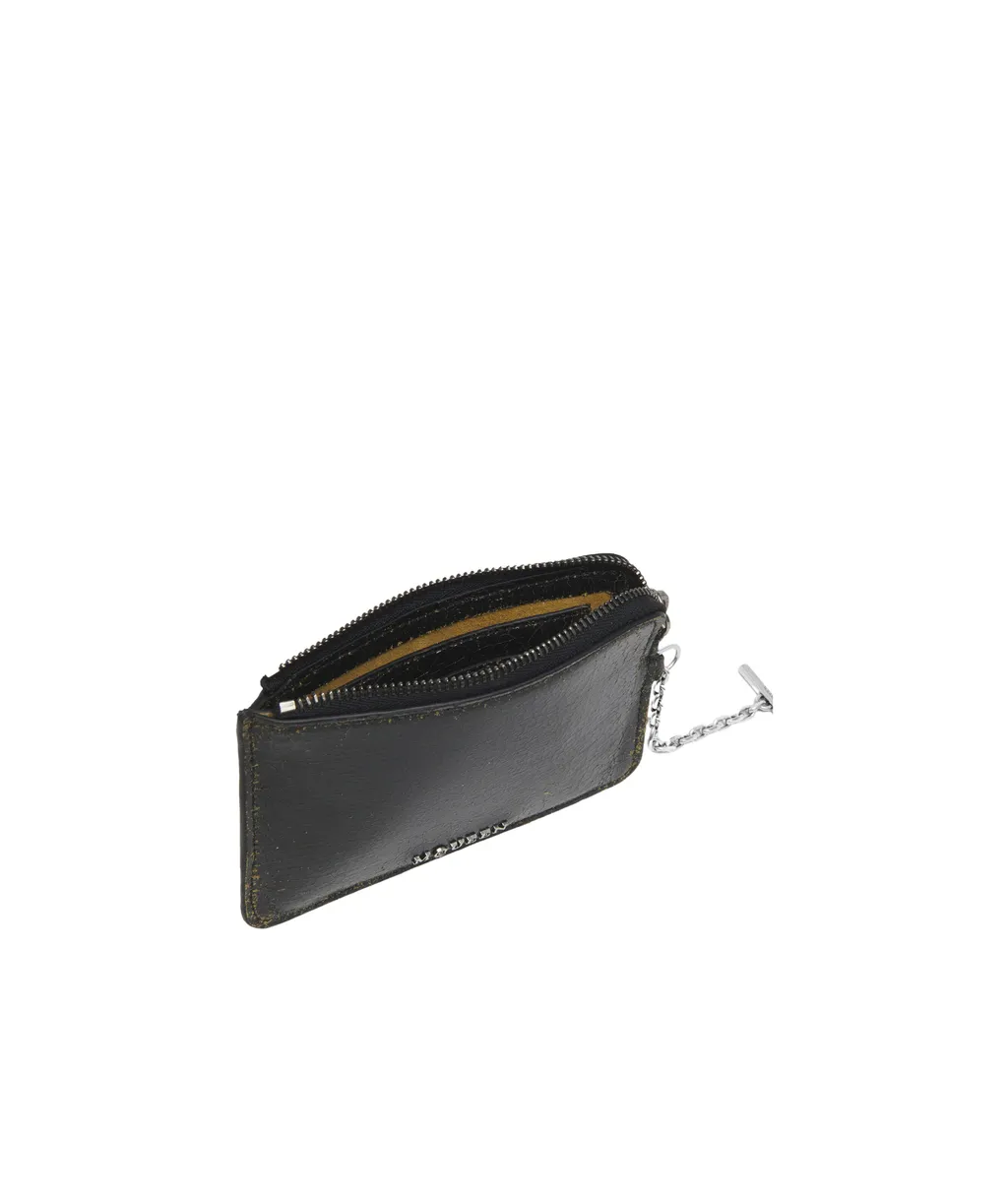 Logo Printed Zipped Wallet