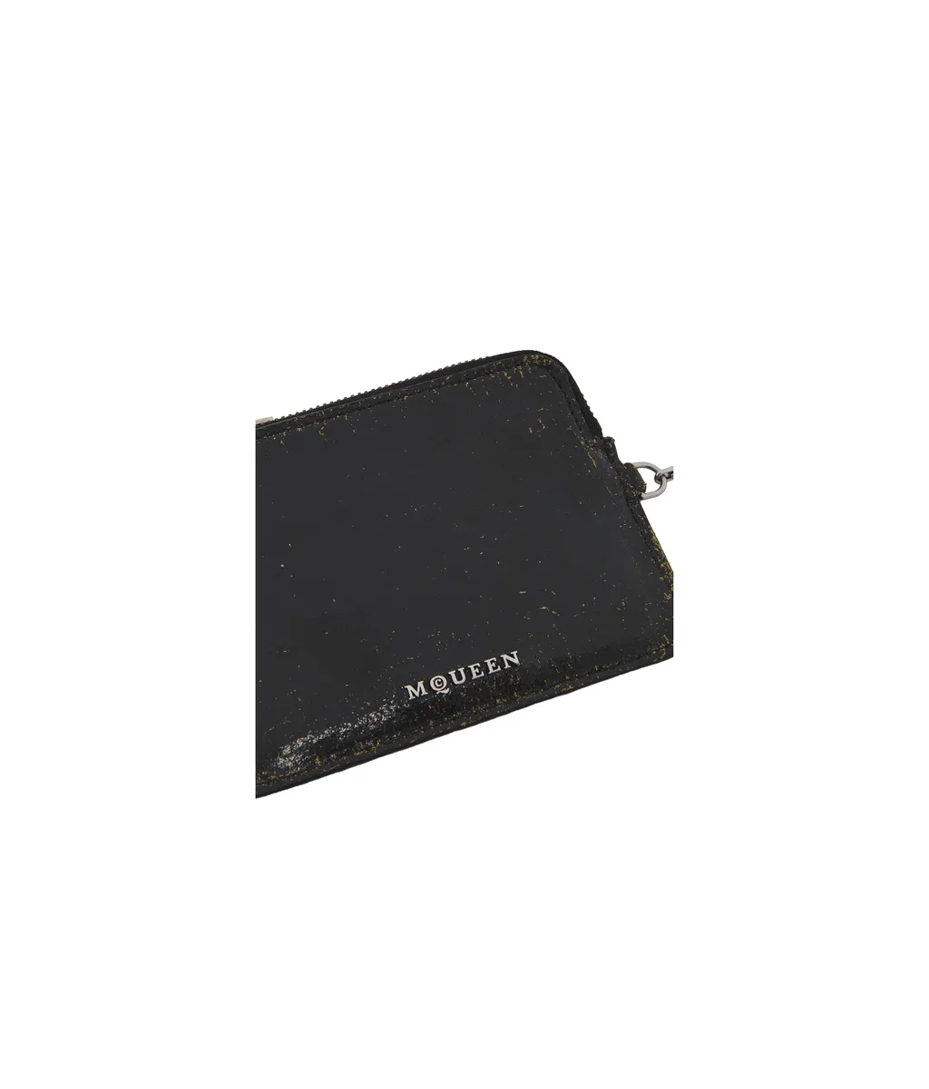 Logo Printed Zipped Wallet