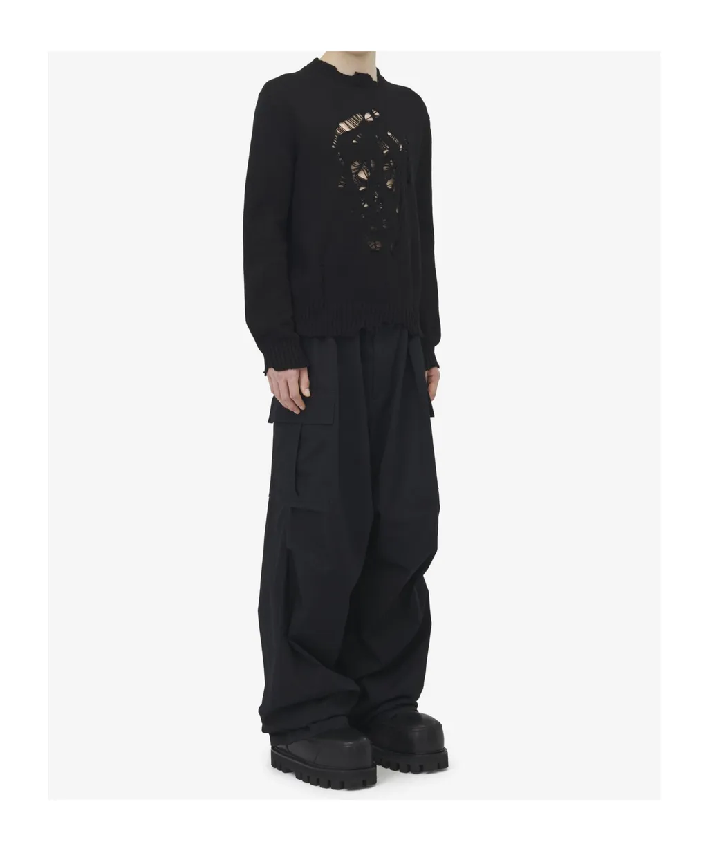 Distressed Skull Jumper