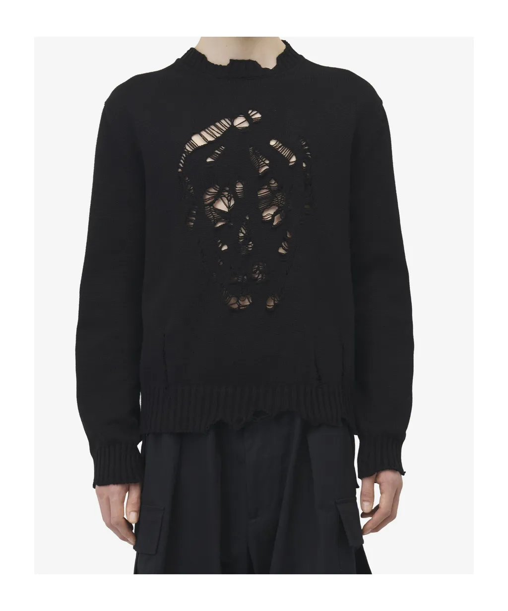 Distressed Skull Jumper