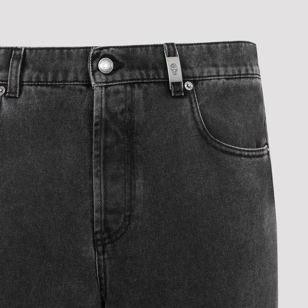 Logo Patch Wide-Leg Jeans