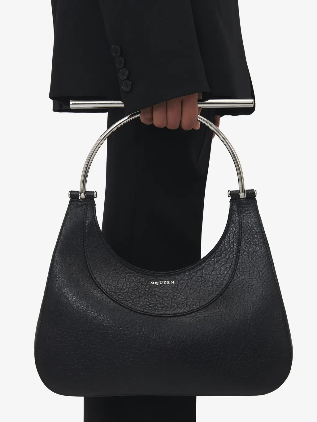 Cross-Bar Logo Printed Tote Bag