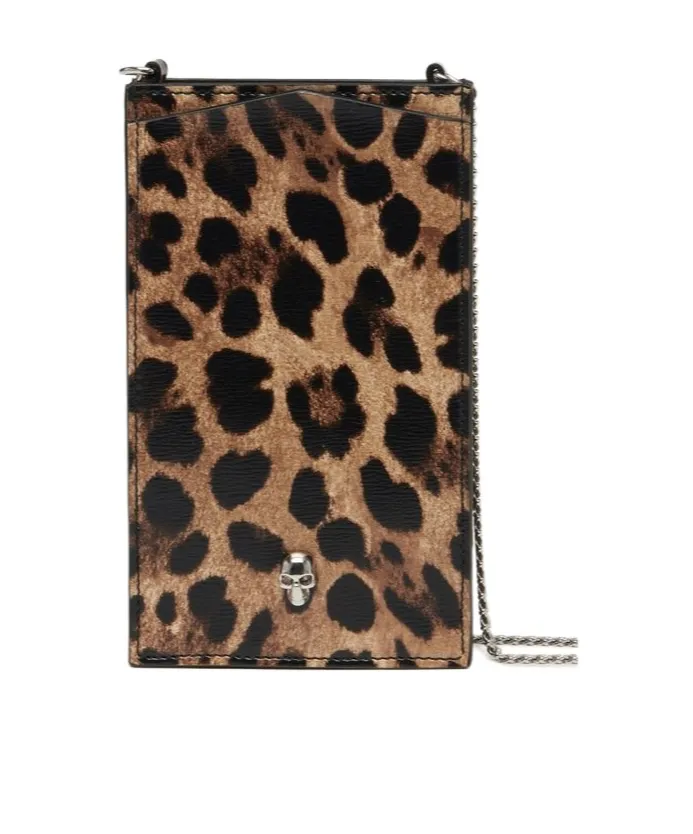 Skull Leopard Printed Phone Case