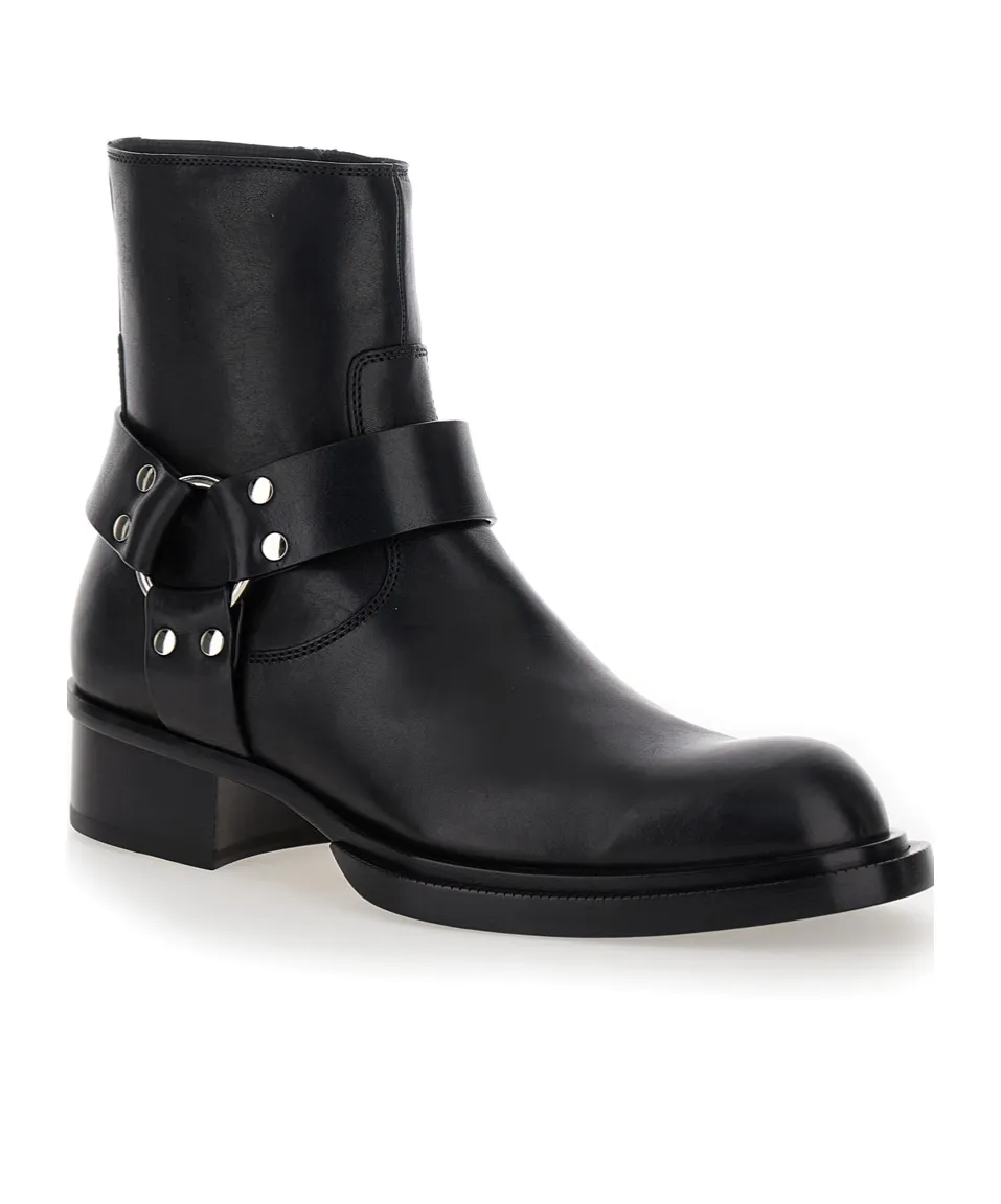 Round-Toe Ankle Boots