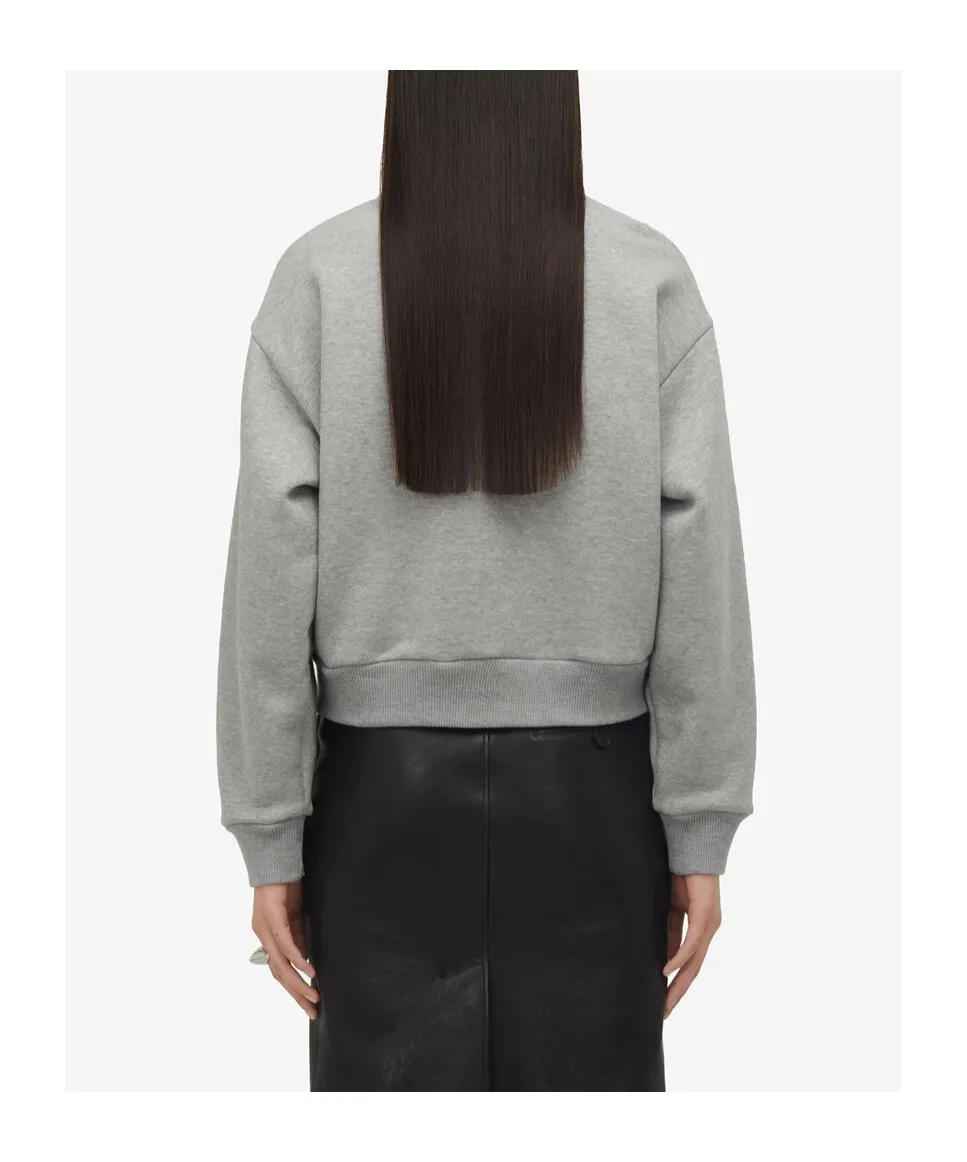 Cut-Out Detailed Crewneck Sweatshirt