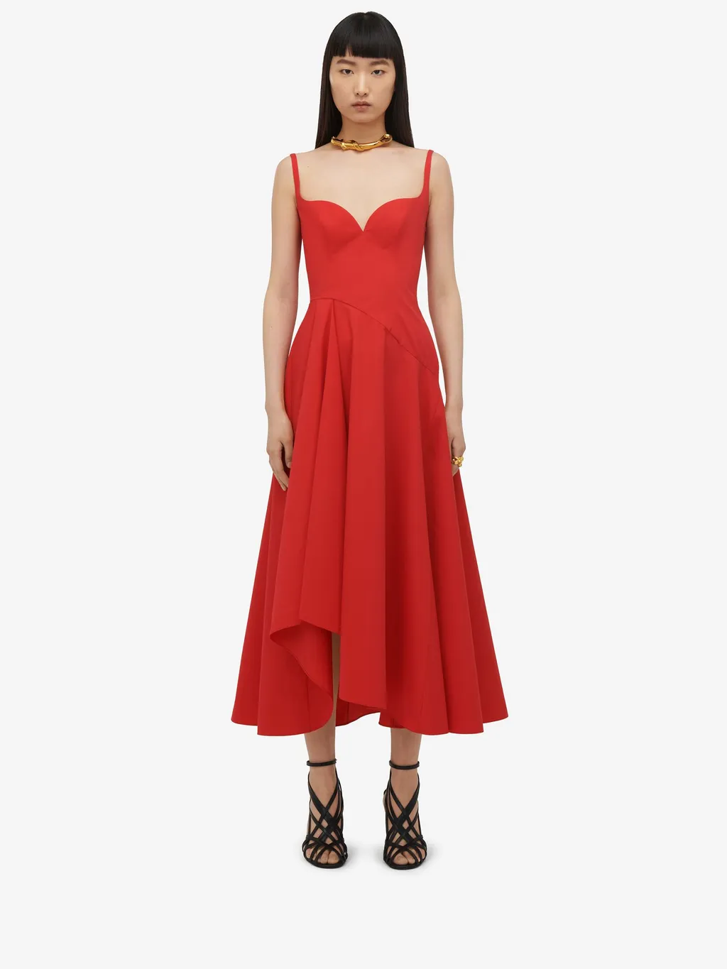 Flare Detailed Sleeveless Dress