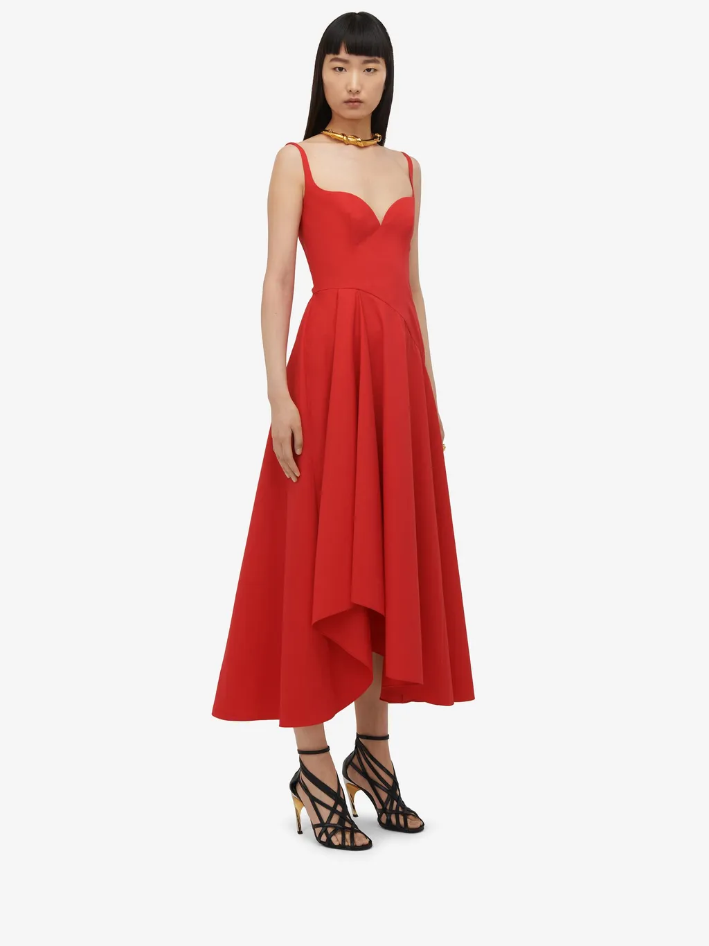 Flare Detailed Sleeveless Dress