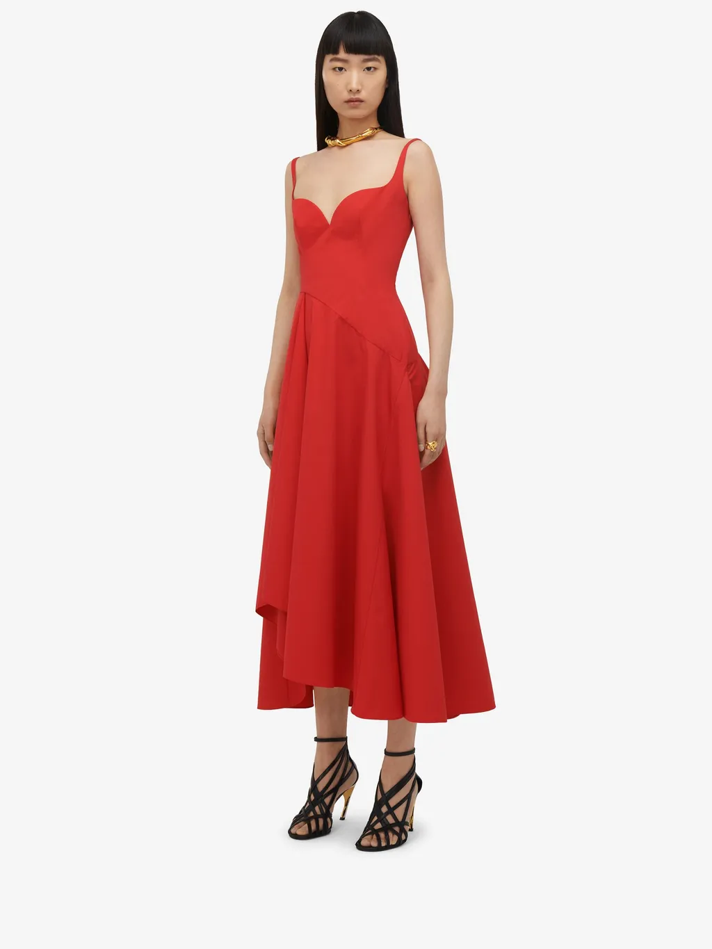 Flare Detailed Sleeveless Dress