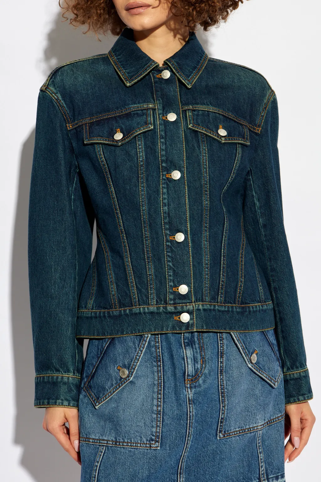 Buttoned Denim Jacket