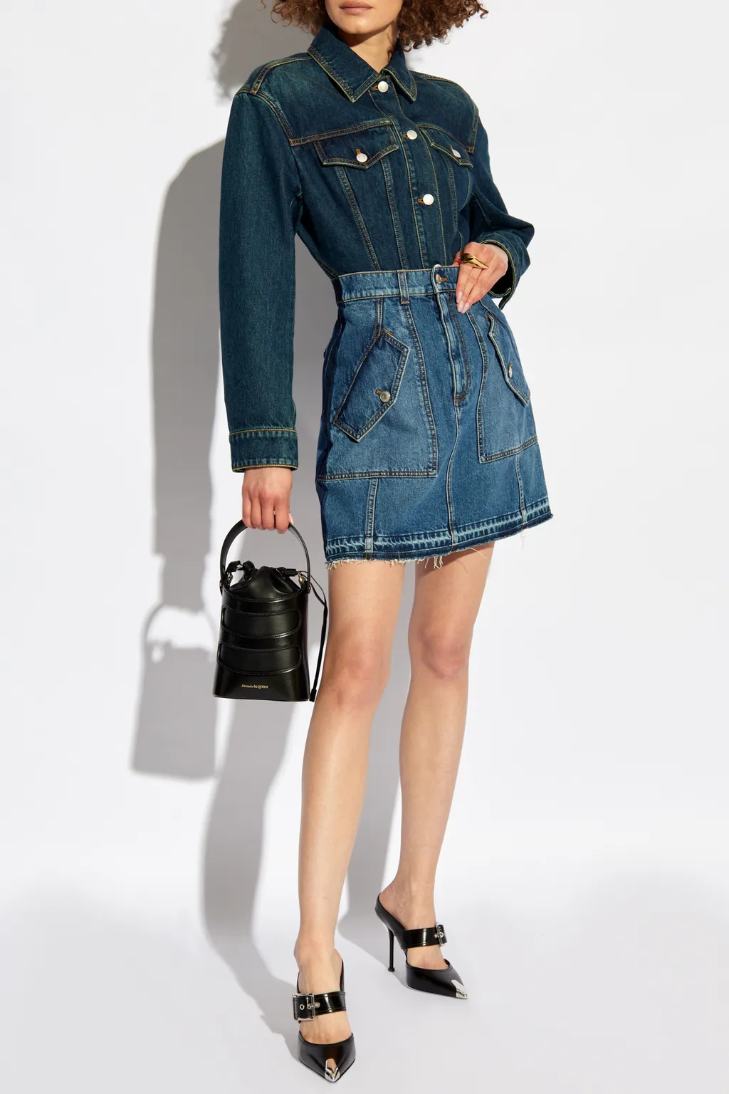 Buttoned Denim Jacket