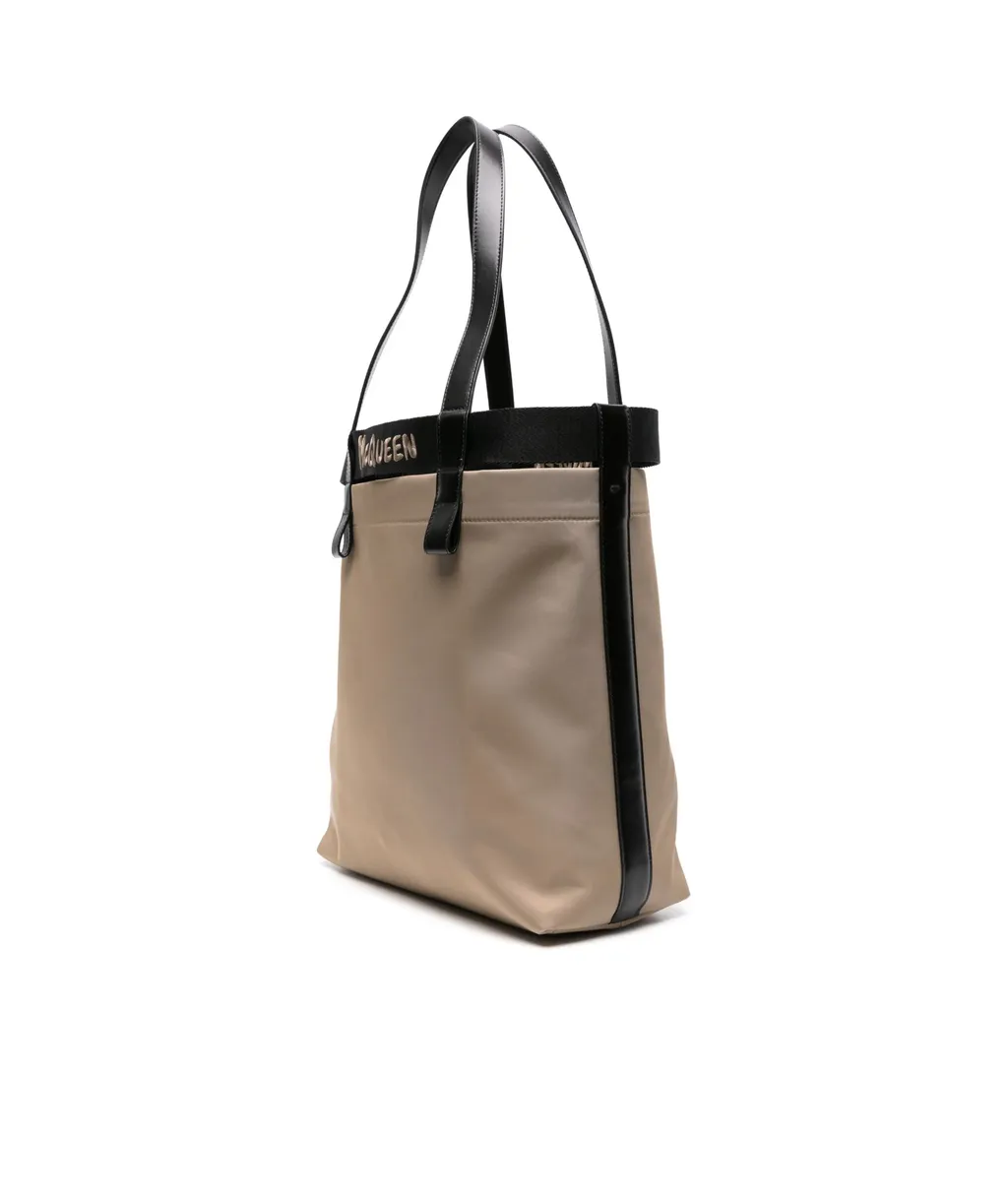 Logo-Embroidered Top Handle Bag