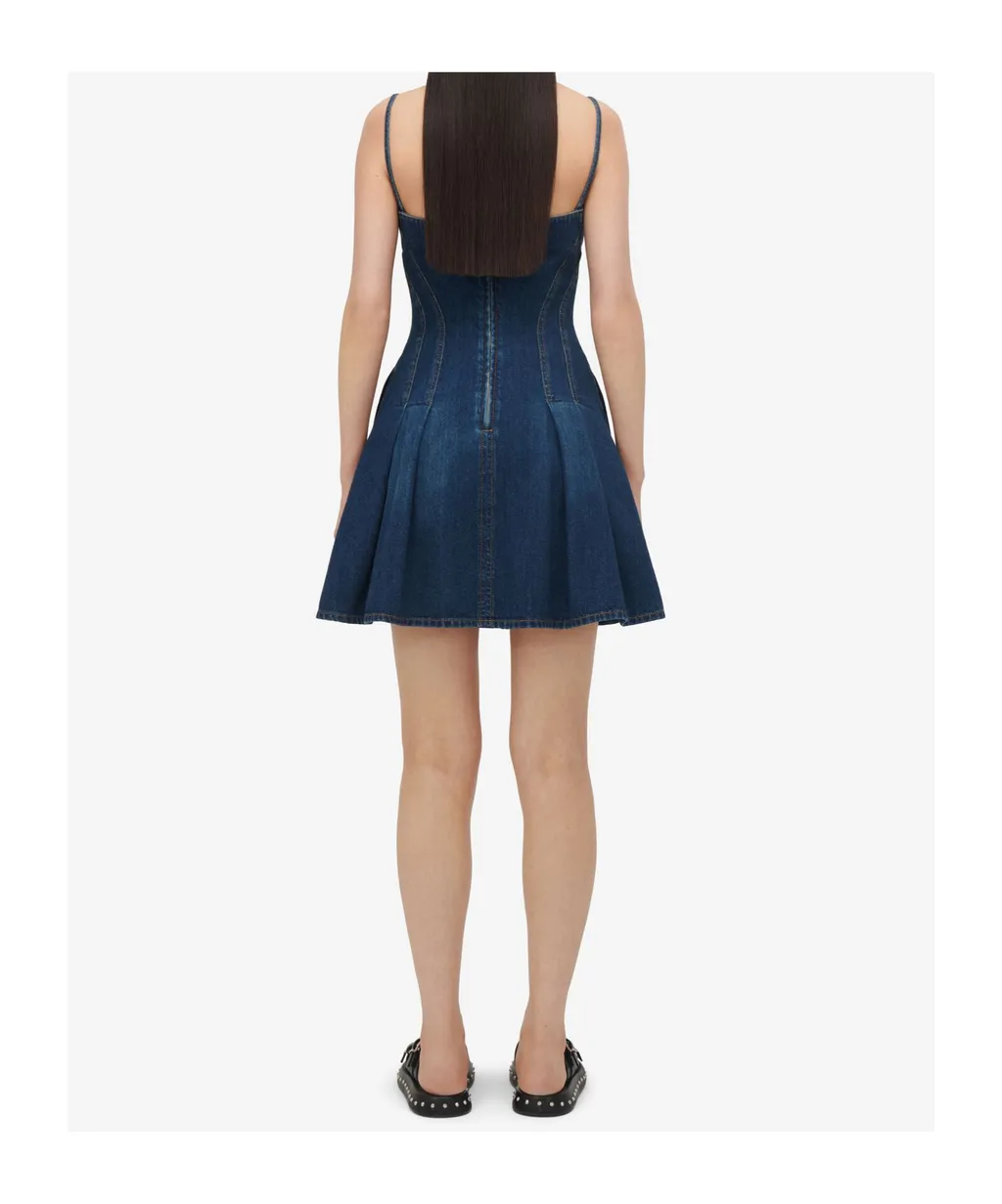 Flared Denim Dress
