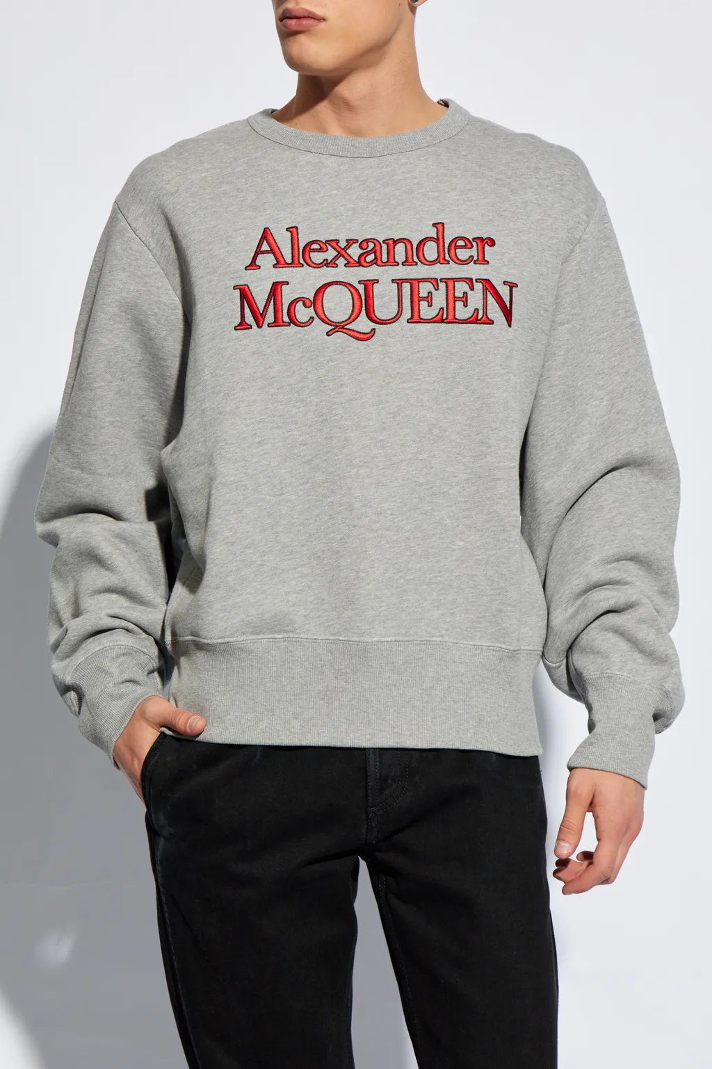 Logo Embroidered Crewneck Sweatshirt