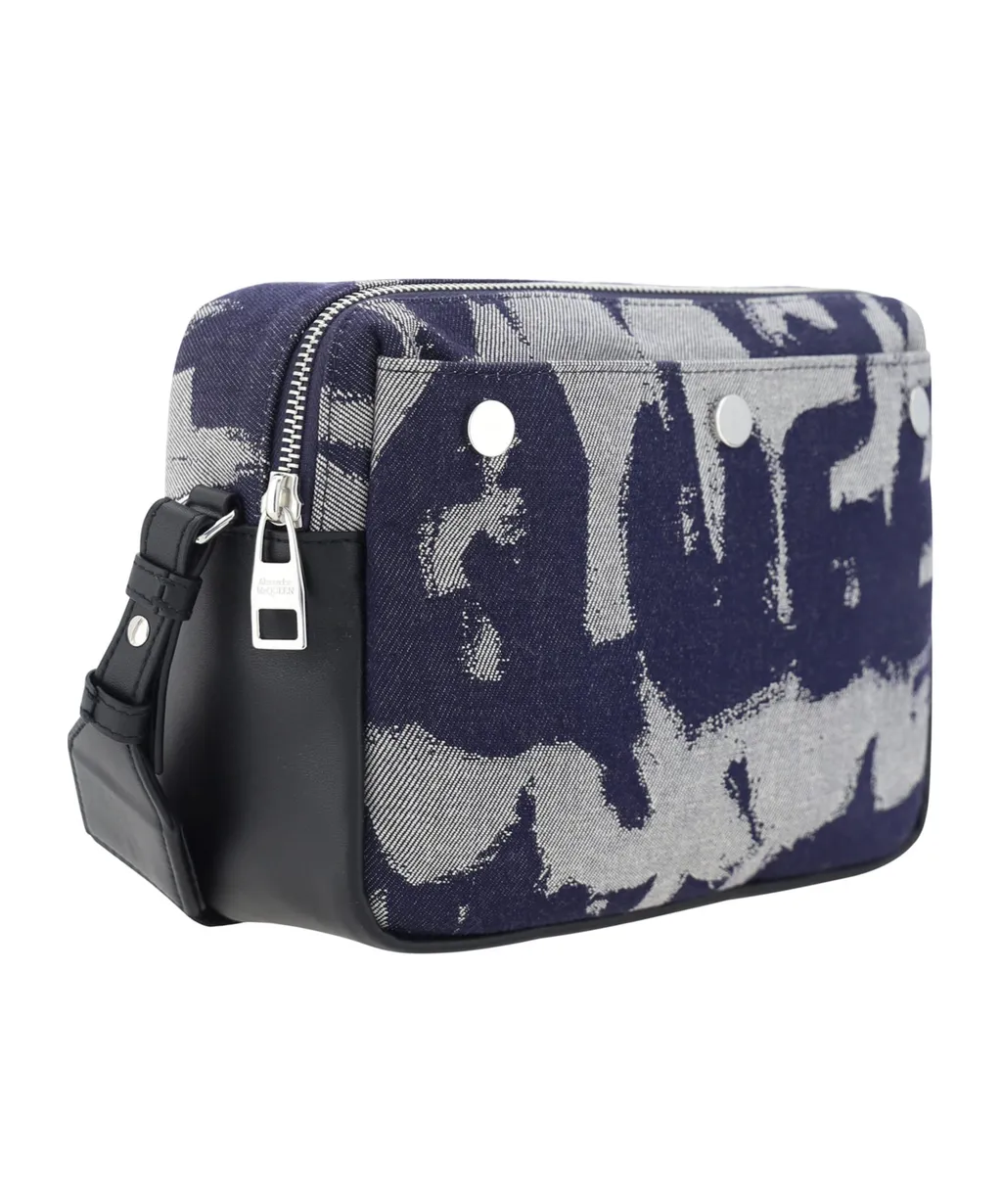 Graffiti-Logo Pattern Shoulder Bag