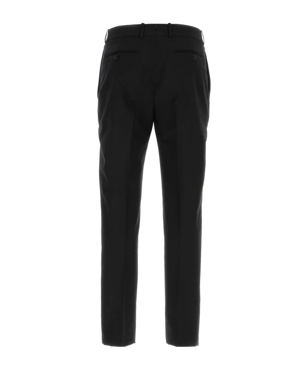 Straight-Leg Tailored Cigarette Trousers