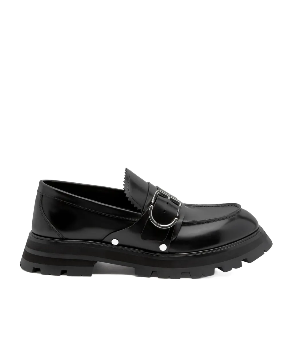 Buckle-Detailed Slip-On Loafers