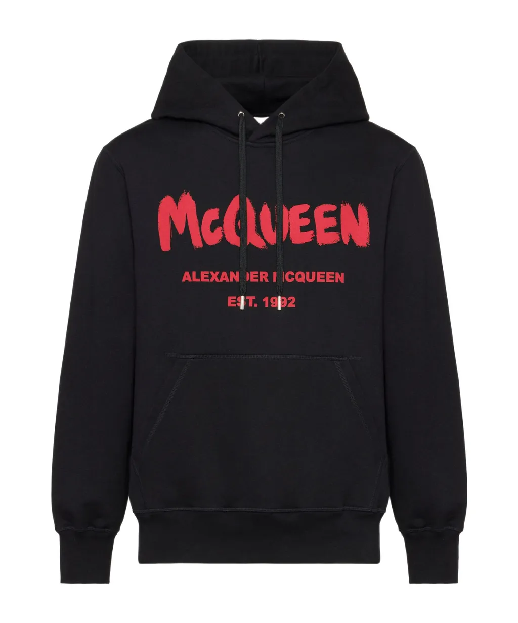 Logo Printed Drawstring Hoodie