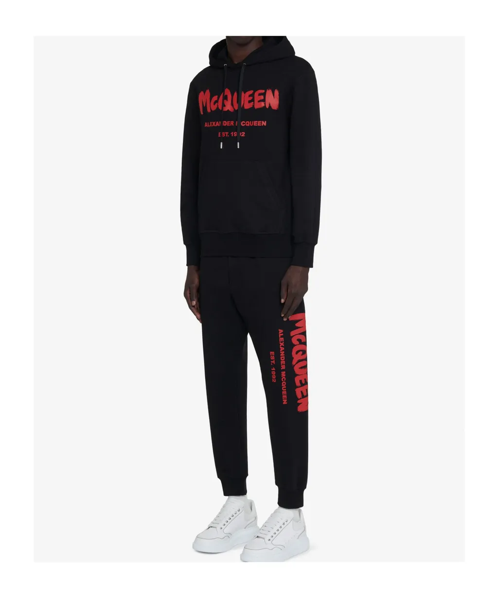 Logo Printed Drawstring Hoodie