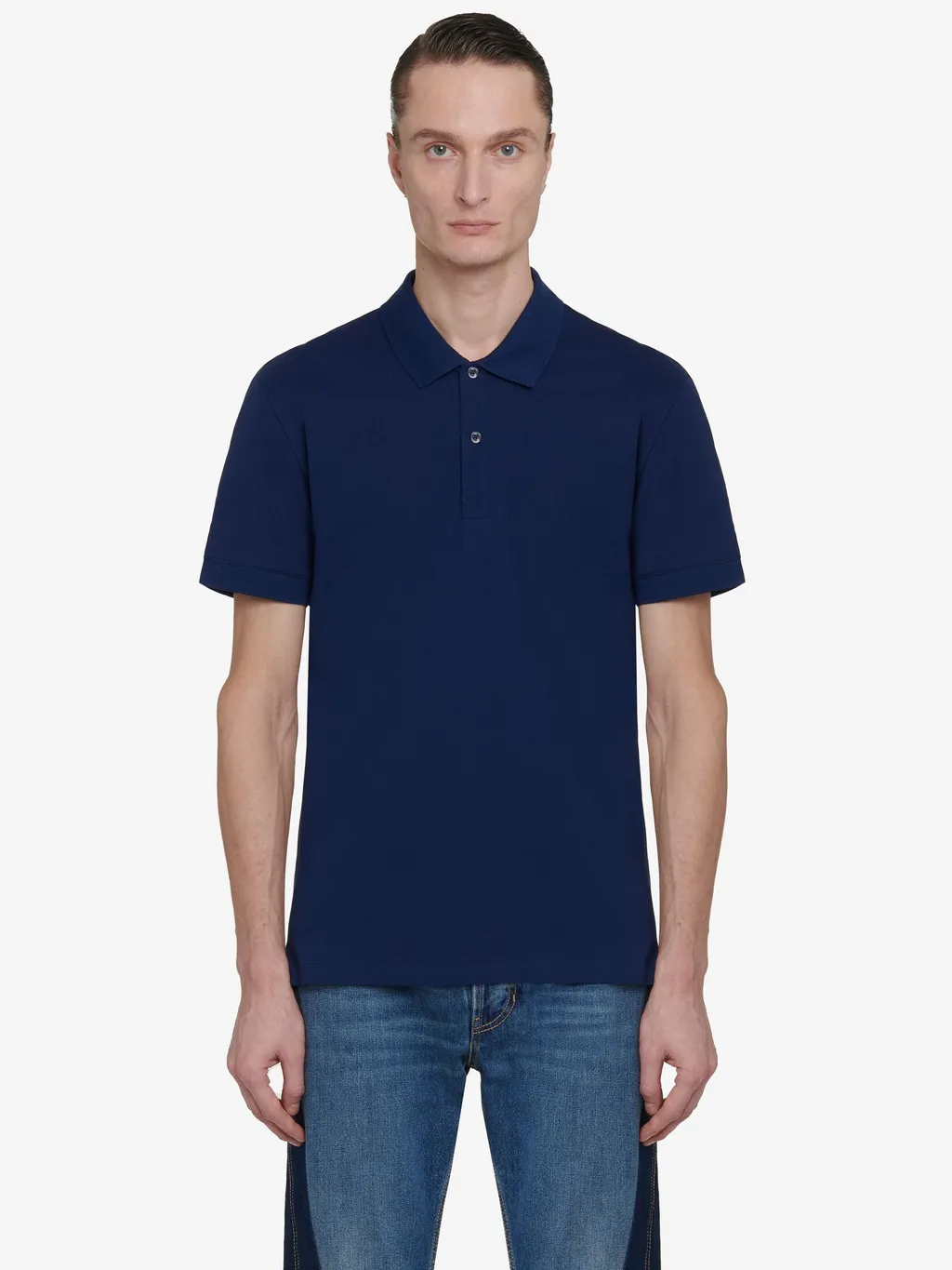 Classic Band-Detailed Polo Shirt