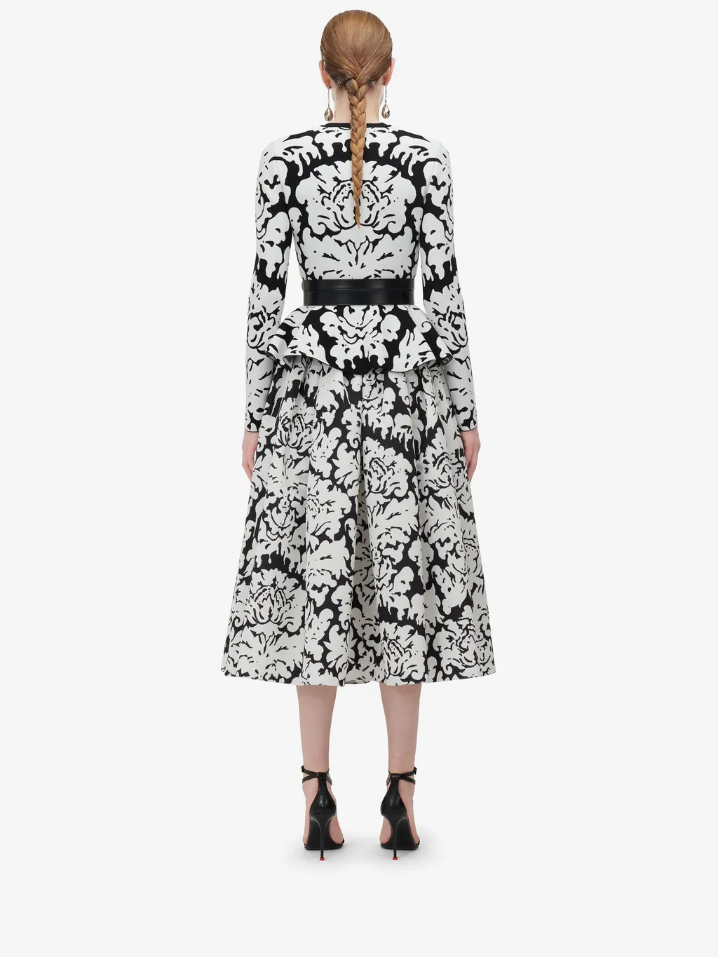 Pleated Flared Skirt
