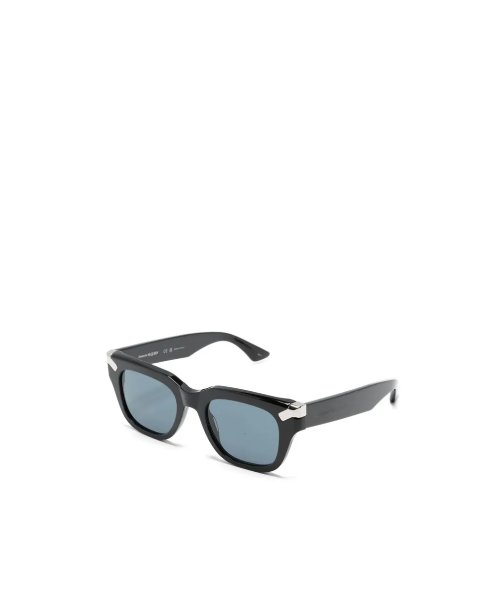 Punk Rivet Square-Frame Tinted Sunglasses