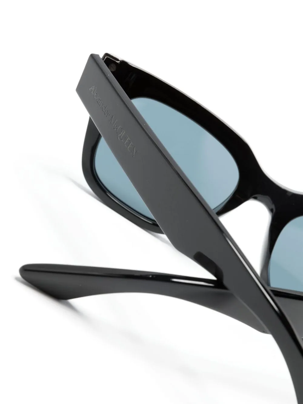 Punk Rivet Square-Frame Tinted Sunglasses