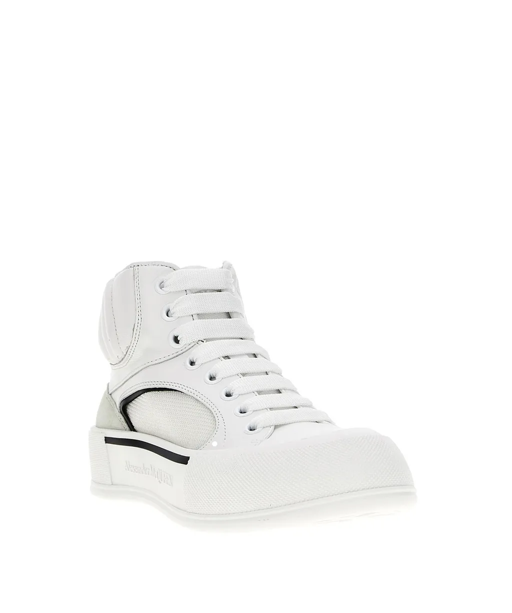 High-Top Laced Sneakers