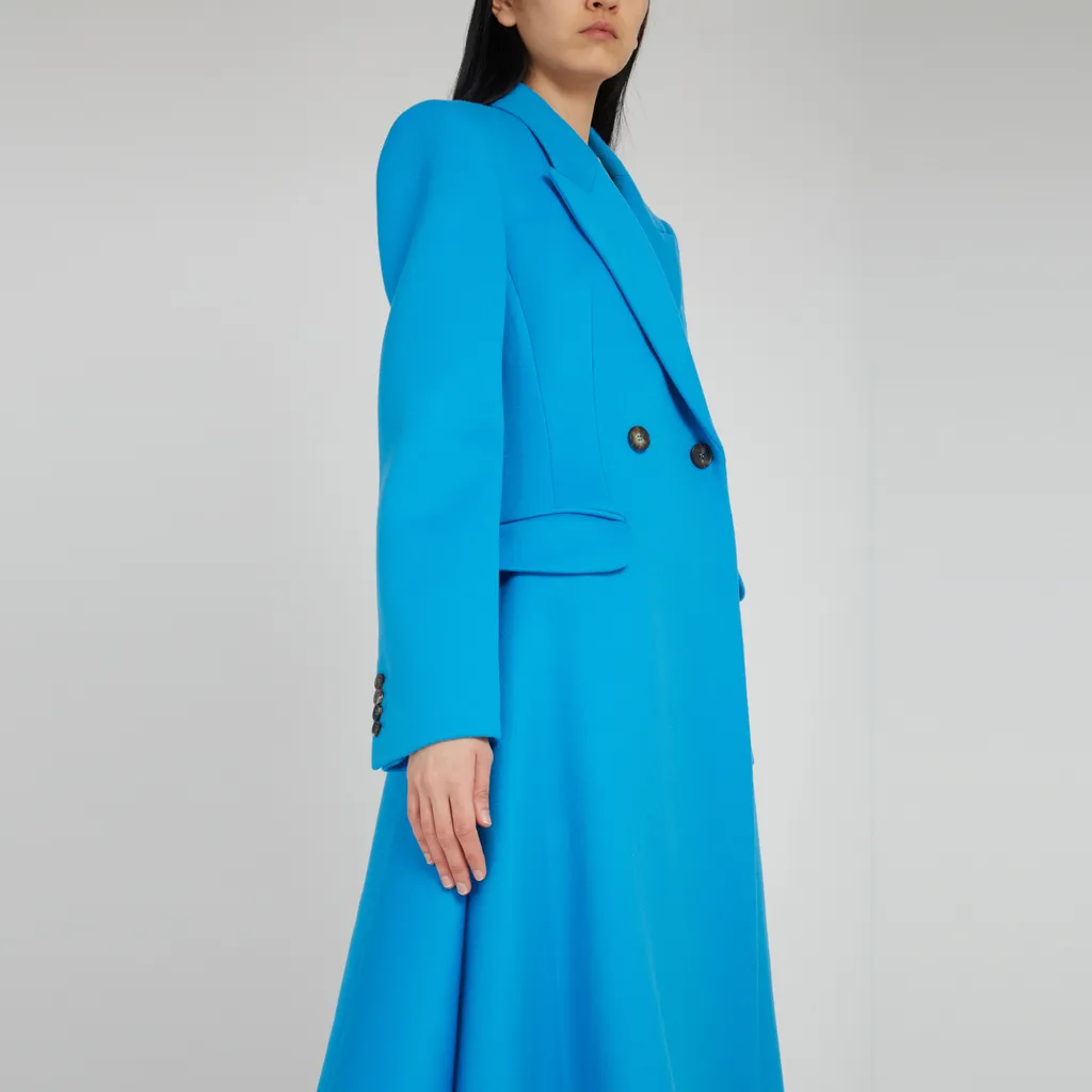 Long-Sleeved Lapel Coat