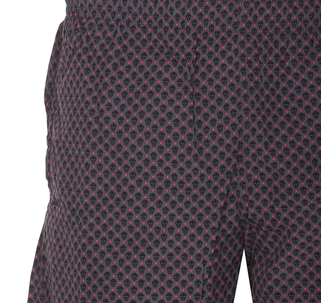 Spotted Skull Print Swim Shorts