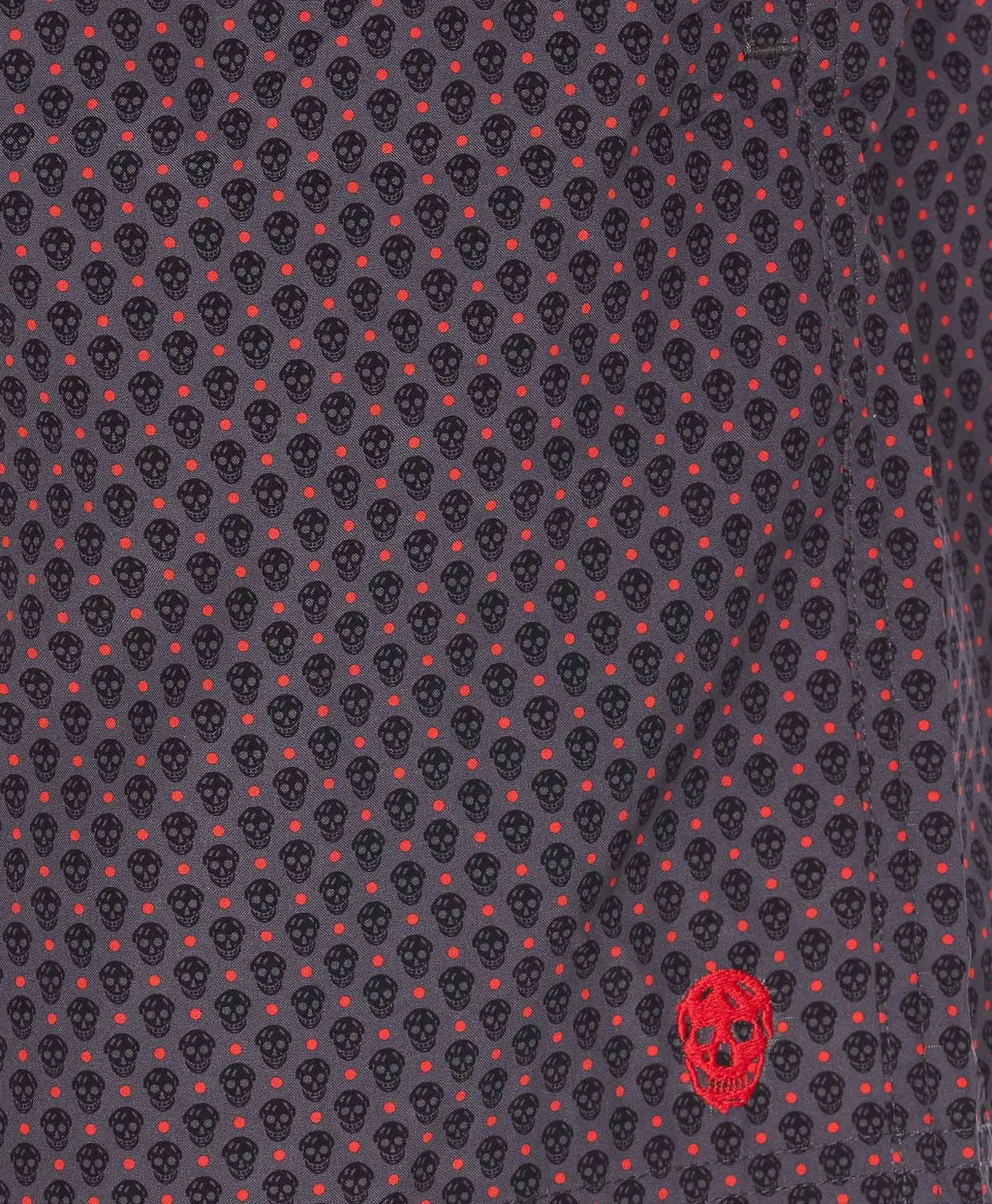 Spotted Skull Print Swim Shorts