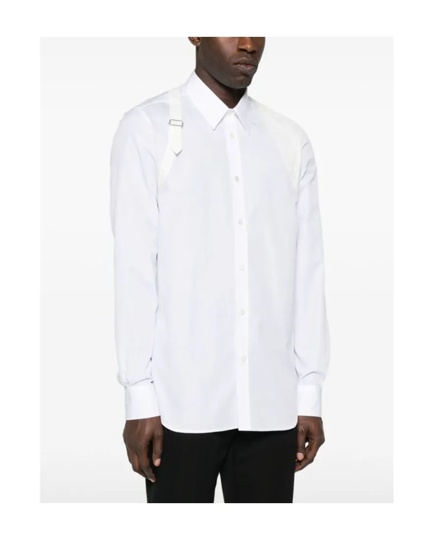 Harness Buckle Detailed Buttoned Shirt
