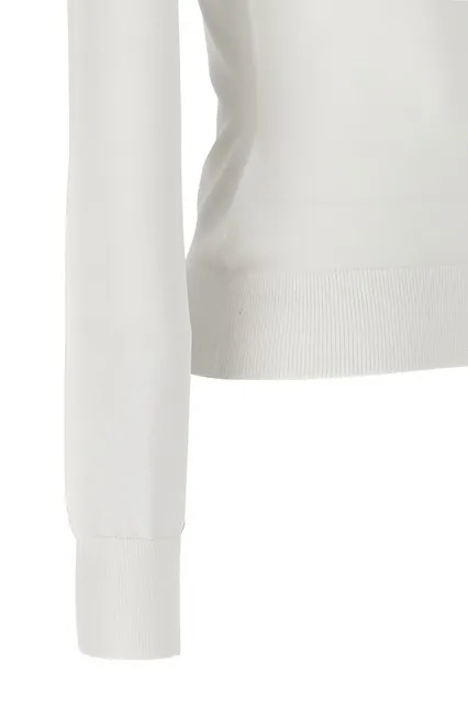 Long Sleeved Square-Neck Knitted Top