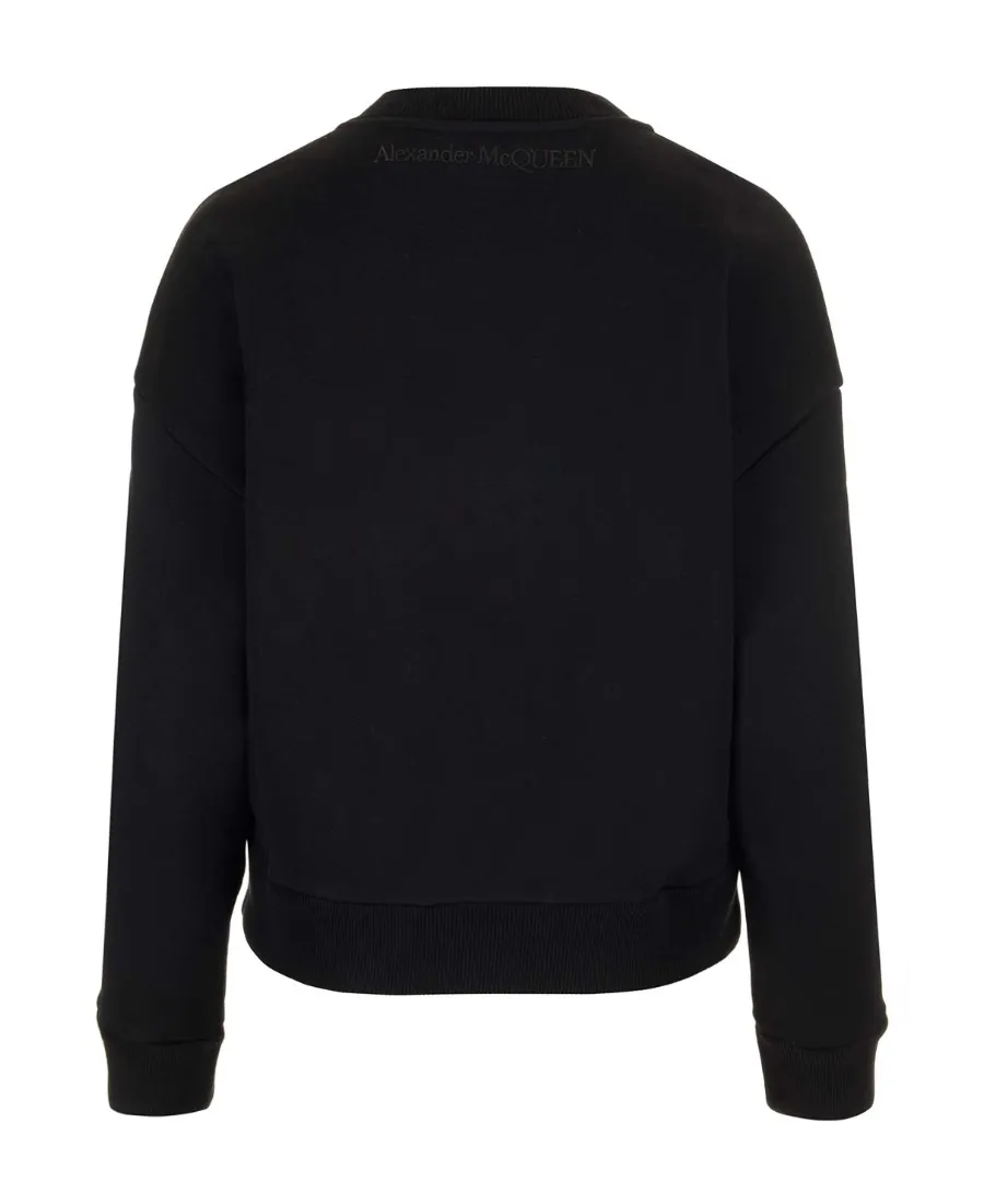 Knot-Detailed Crewneck Sweatshirt