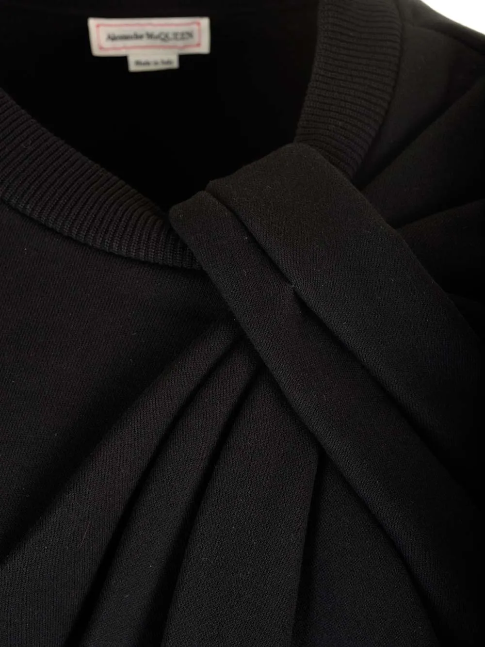 Knot-Detailed Crewneck Sweatshirt