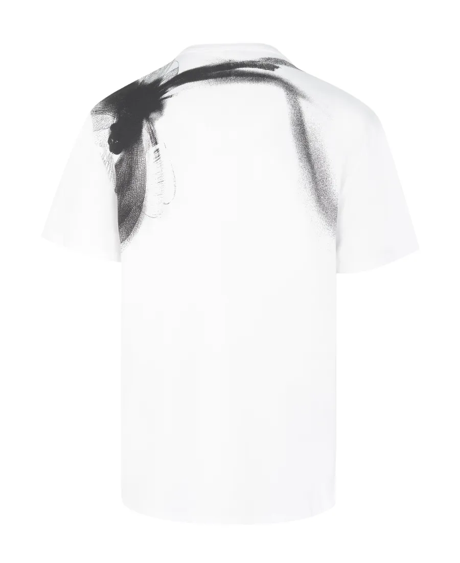 Dragonfly-Printed Crewneck T-Shirt