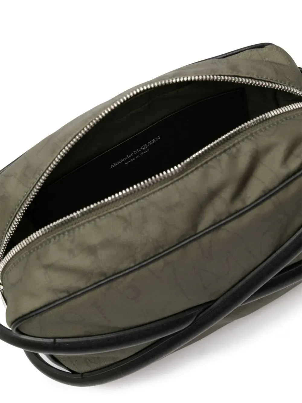 The Harness Logo-Printed Zipped Camera Bag
