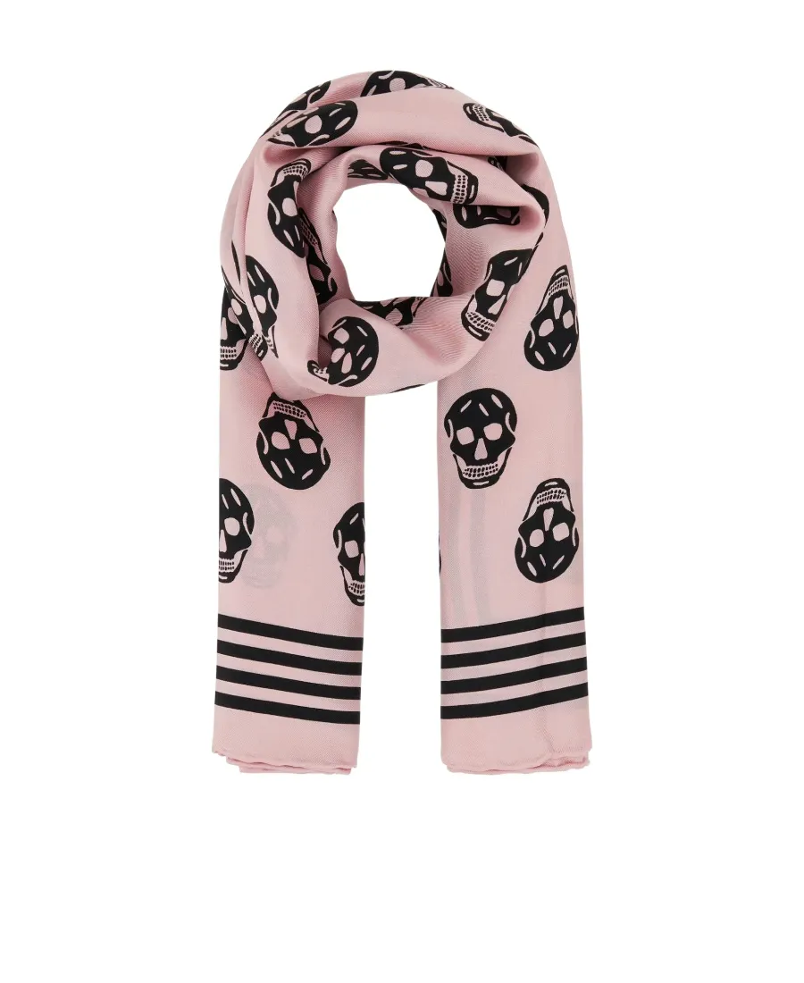 Allover Skull-Print Scarf