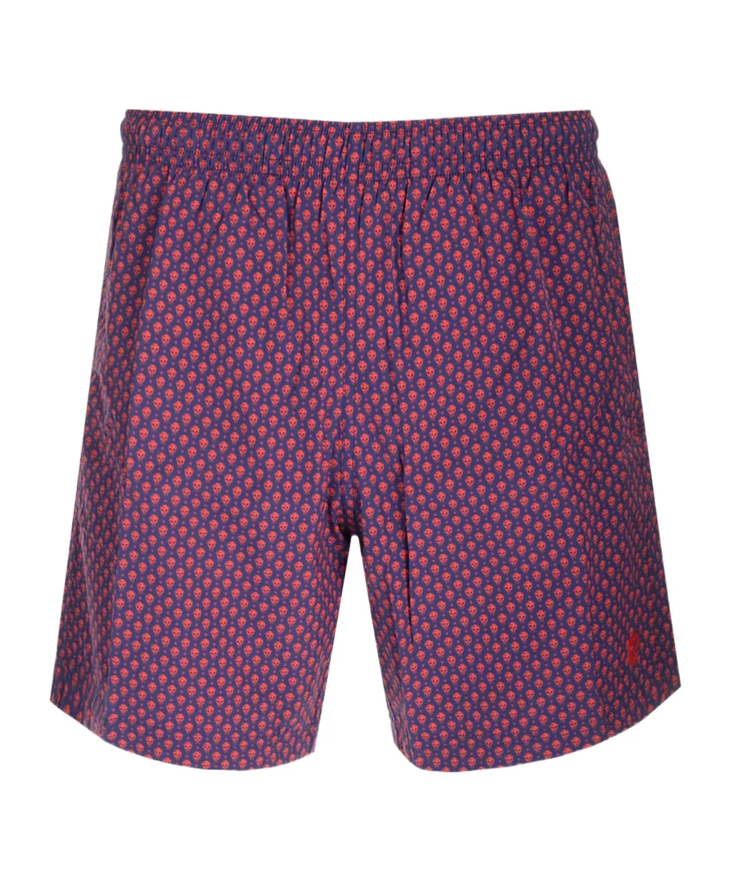 Spotted Skull Printed Swim Shorts