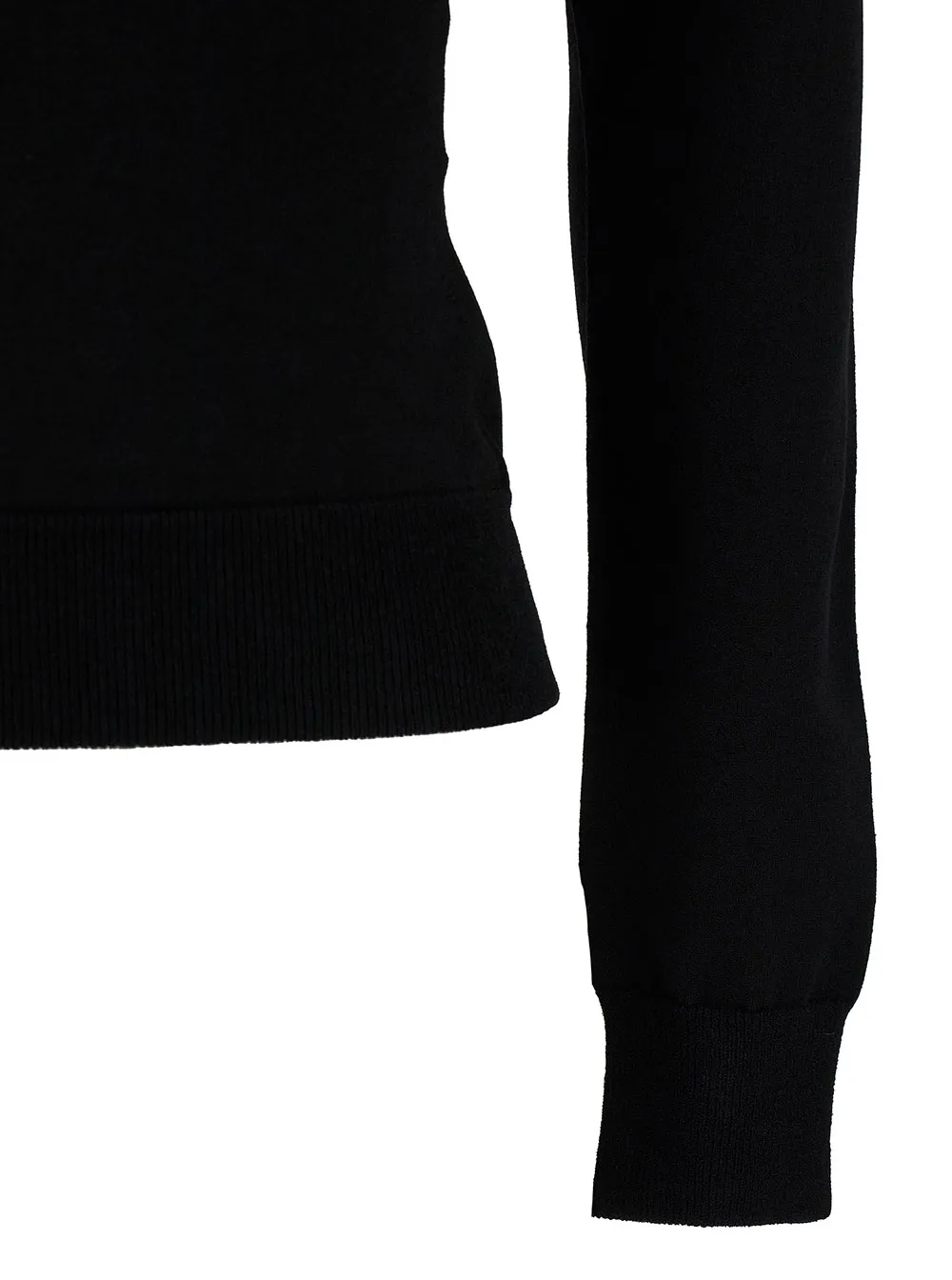 Long Sleeved Square-Neck Knitted Top