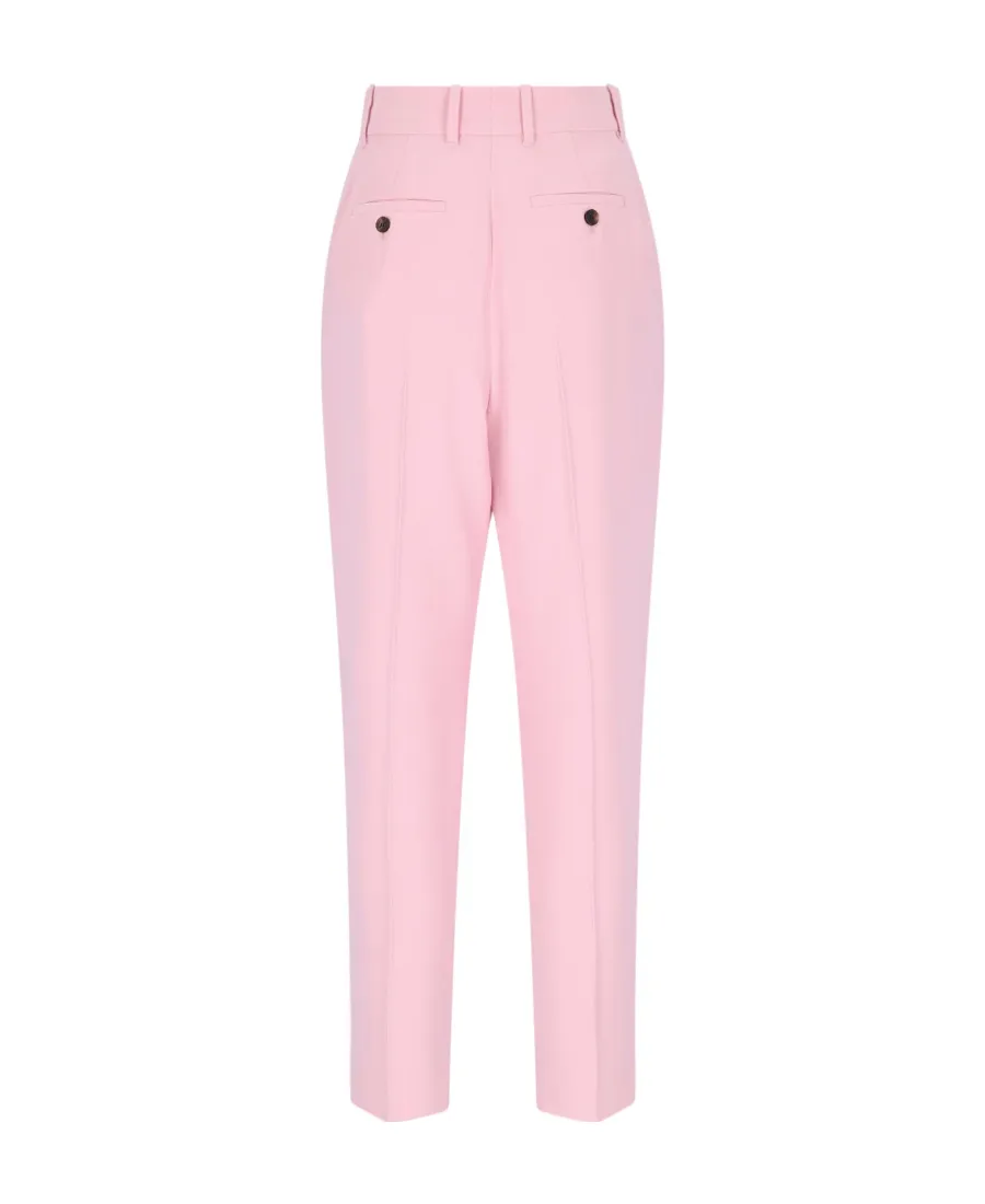 Straight-Leg Tailored Pants