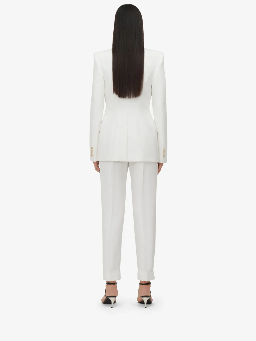 Pleat-Detail Cotton Trousers